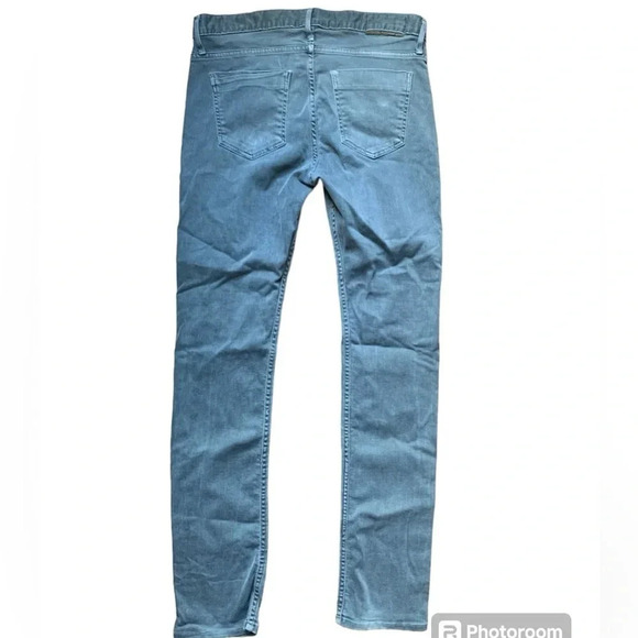 THVM Them Atelier Men's Jeans 32 X 33 Skinny Gray Premium Denim Made In USA - Picture 2 of 10